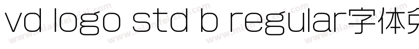 vd logo std b regular字体免费下载字体转换